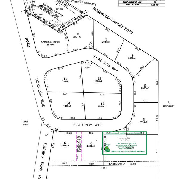 DA Approved Land FOR 12 LOT INDUSTRIAL SUBDIVISION + SERVICE STATION + CAR WASH AND MORE